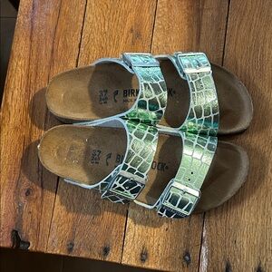 Birkenstock women’s Green Sandals